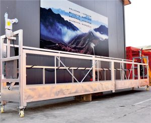 Piattaforma di lavoro sospesa in lega di alluminio da 10 metri con paranco LTD8.0