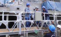 1000 kg 7.5 mx 3 sekcioj aluminia alojo nuligita labora platformo ZLP1000