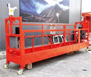 7.5M customized 800 Kg suspended platforms for building cleaning , pin – type