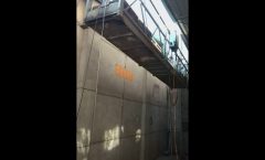 Aluminum facade cleaning lift scaffolding , hanging basket hoist gondola