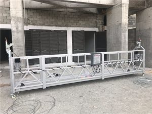 single phase suspended wire rope platform 800 kg 1.8 kw , lifting speed 8 -10 m/min