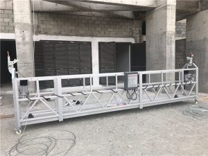 שלב יחיד תיל חבלים פלטפורמה 800 ק"ג 1.8 קילוואט, מהירות הרמה 8 -10 m / min