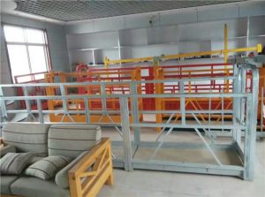 steel / hot galvanized / aluminium alloy rope suspended platform 1.5KW 380V 50HZ