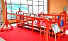 platform kerja tersuspensi sementara yang dapat disesuaikan untuk menginstal / memperbaiki kapal elevator