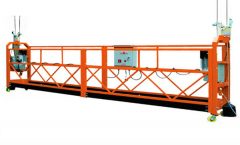 motorized scaffold suspended aerial working platform with construction lift hoist