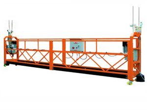 motorized scaffold suspended aerial working platform with construction lift hoist