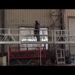 100m steel wire rope, aluminum 800kg ZLP 800 Aerial suspended platform with hot galvanized