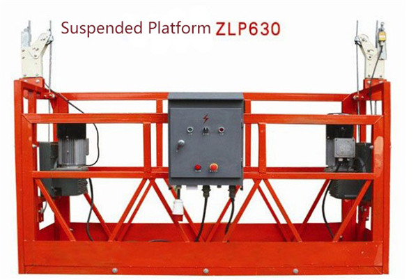 10M Powered Aluminum Rope Suspended Platform ZLP1000 Single Phase 2 * 2.2kw