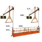 2 sections 500kg suspended working platform with 3 types counter weight