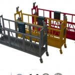 2,5 m 3 Bölüm Geçici Olarak Takılan Erişim Ekipmanı ZLP800 Vinçli 1,8 kw