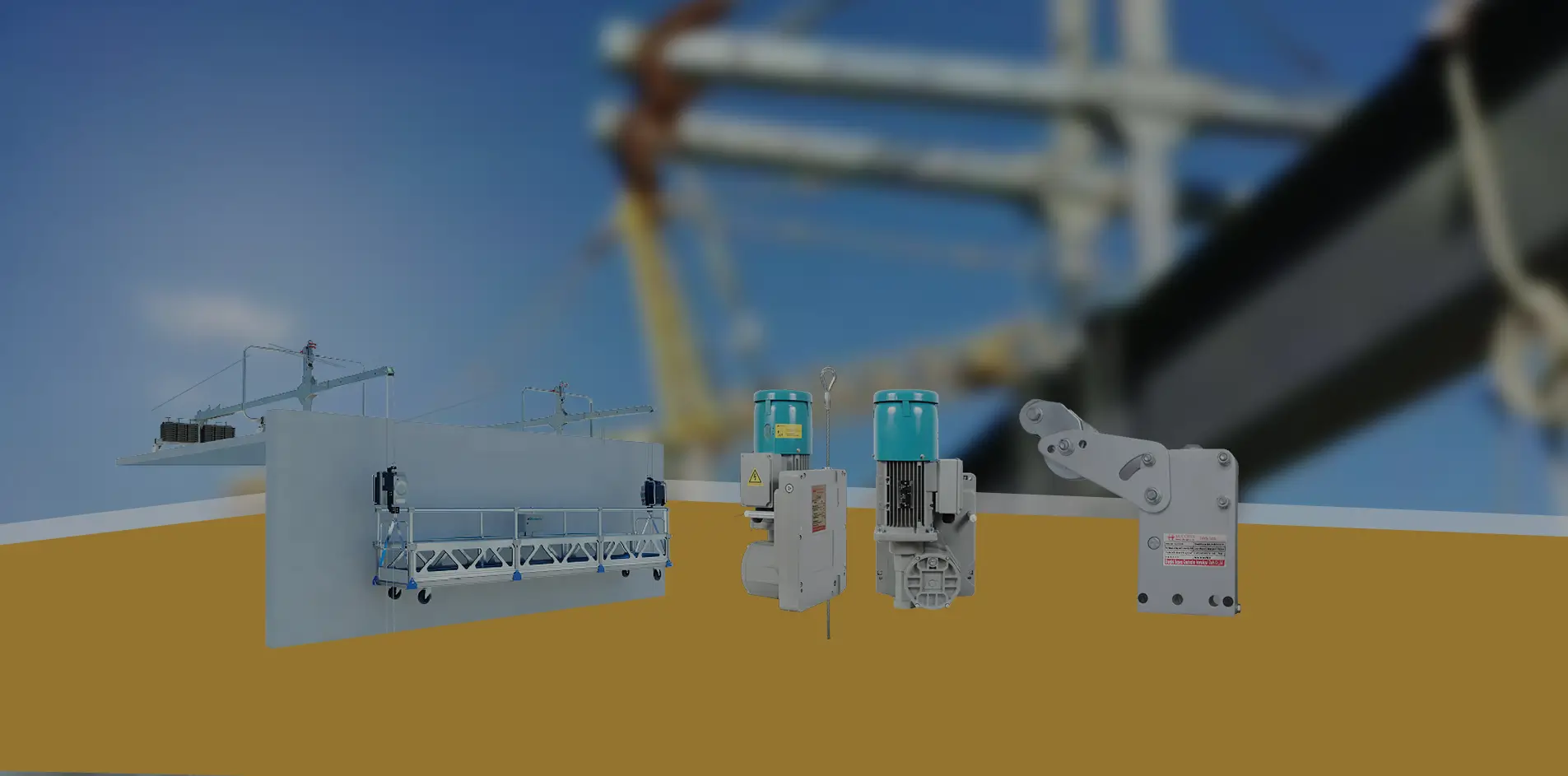 Suspended platform spare parts