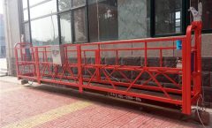 7.5m Aluminum Suspended Rope Platform 1000KG With Single Phase , Gondola Platform