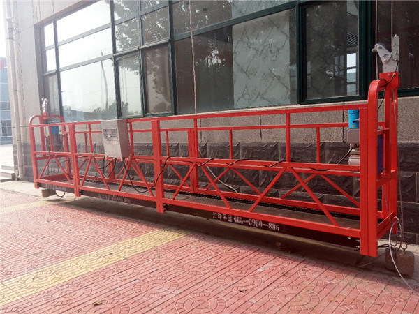 7.5m Aluminum Suspended Rope Platform 1000KG With Single Phase , Gondola Platform