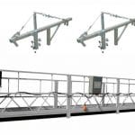 Building Construction Tools 630kg Suspended Working Platform With Wire Rope