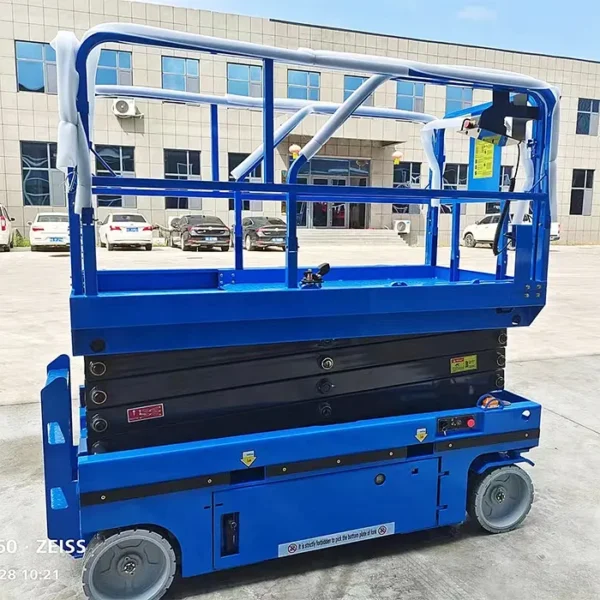 Battery powered 220V mobile electric self-propelled hydraulic scissor lift platform table with good price - Billede 4