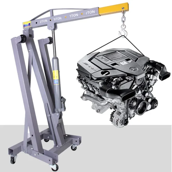 Folding Hydraulic 2000kg Small Car Lifting Portable Crane - Kuva 2