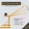 Hand Operation Mobile Mini Crane Portable Small Lift Floor Crane 200kg 300kg 500kg 800kg 1000kg Motor Customized Provided 80 - 画像 (2)