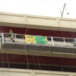 painted aluminum suspended wire rope platform 500kg / 630kg / 800kg / 1000kg