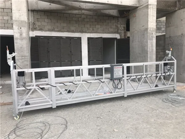 tek fazlı askılı tel halat platformu 800 kg 1.8 kw, kaldırma hızı 8 -10 m/dak