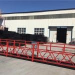 ZLP Series Hot Galvanized / Aluminum Suspended Platform Cradle For high-rise Building Wall Painting , Glass Cleaning